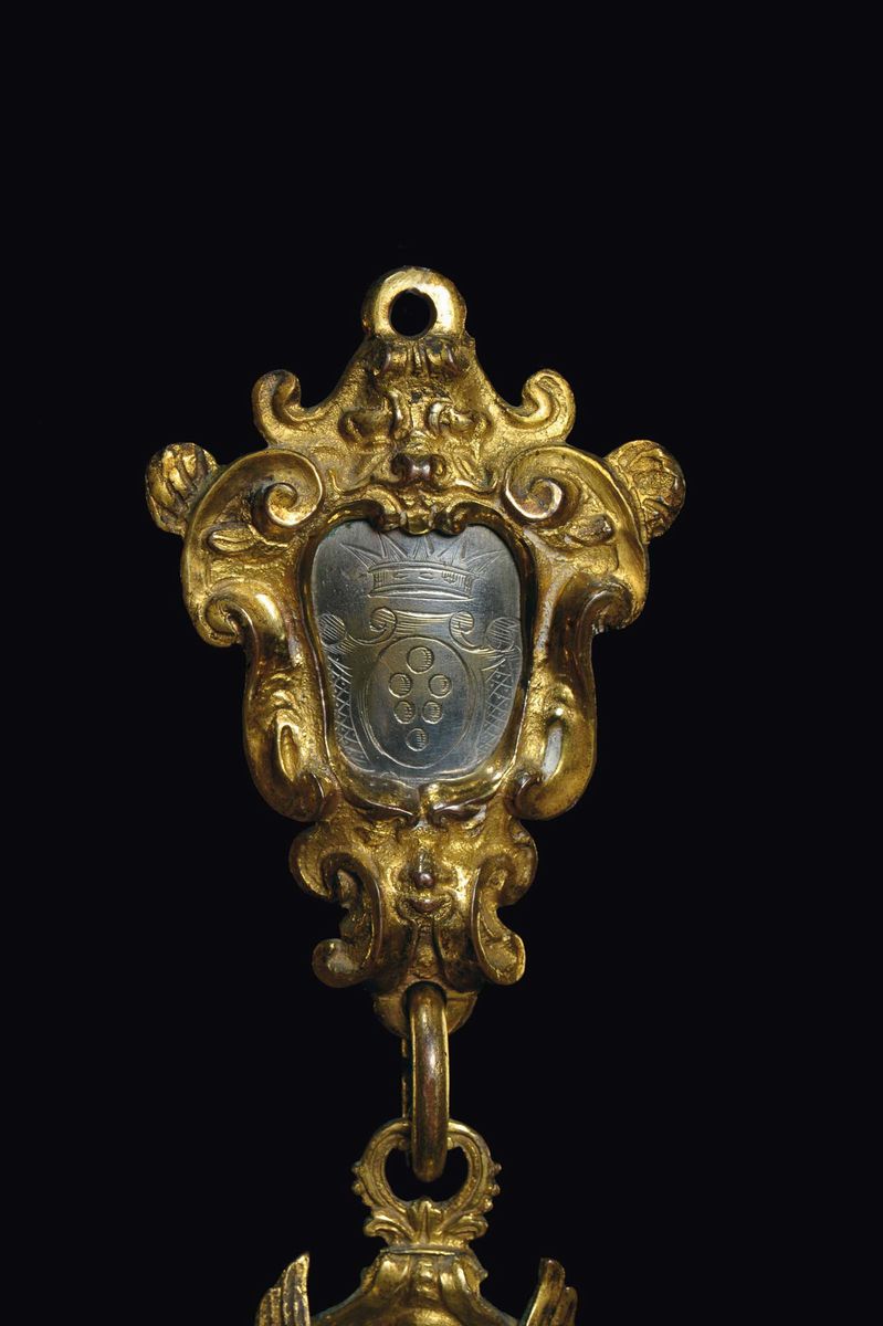 Capezzale in Bronzo Dorato, Rame e Argento, Firenze, Intorno al 1700