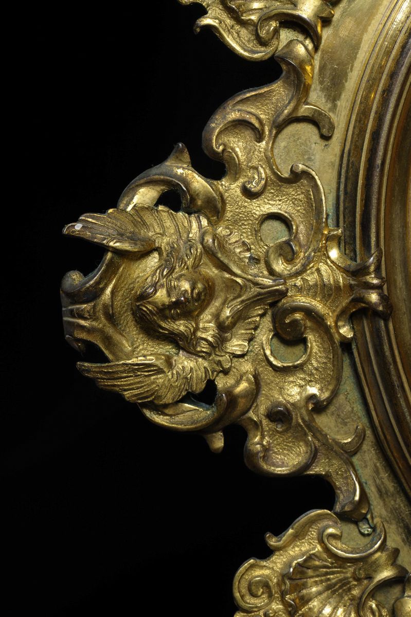 Capezzale in Bronzo Dorato, Rame e Argento, Firenze, Intorno al 1700