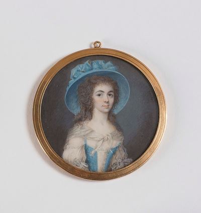 Giuseppe Tresca (?- 1816)dama con Cappello