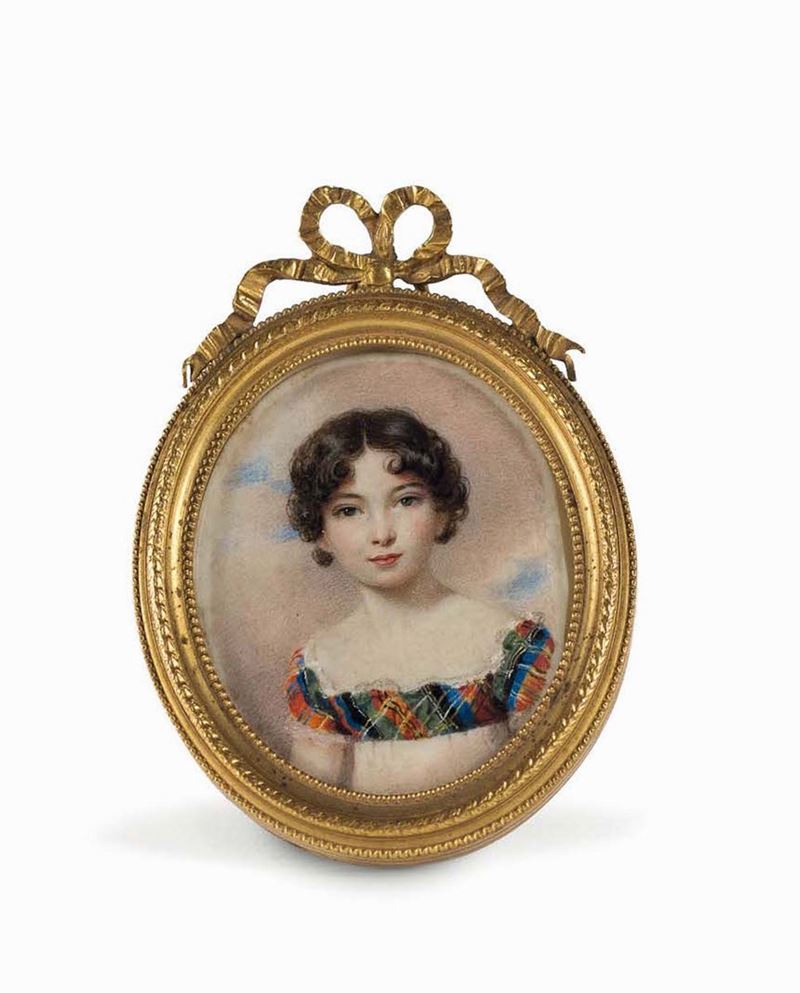 Scuola Francese del XIX secolo Ritratto femminile  - Auction Fine Art Selection - Cambi Casa d'Aste