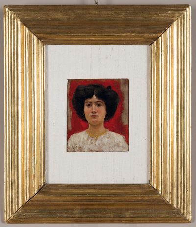 Raffaello Sorbi (1844-1931)ritratto di Ragazza