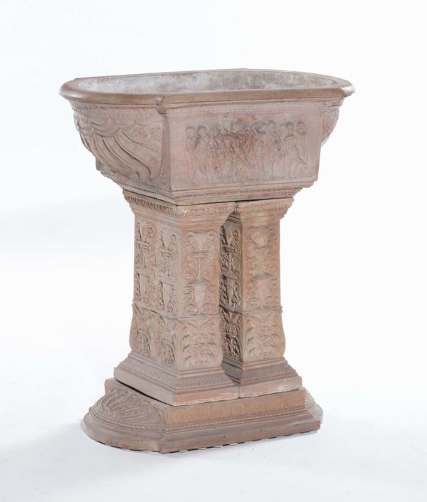 Fioriera in terracotta