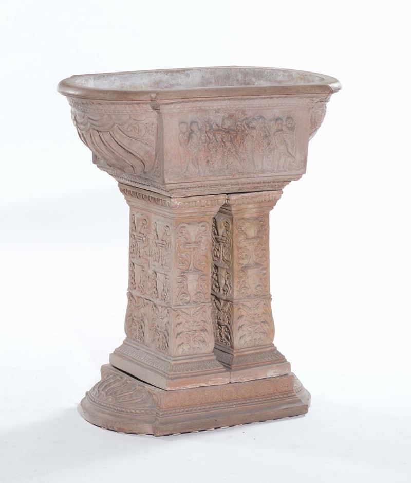 Fioriera in terracotta  - Asta Arredi dalle dimore degli eredi Ercole Marelli e altre provenienze - Cambi Casa d'Aste