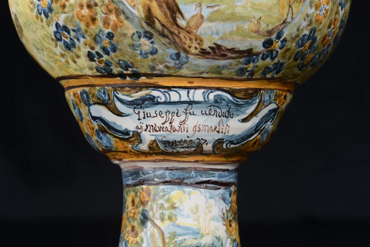 Grande Vaso con Coperchio Castelli, Francesco Antonio Saverio Grue (attr.), Circa 1720-1740