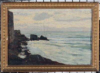 Giuseppe Sacheri (1863-1950)veduta Costiera