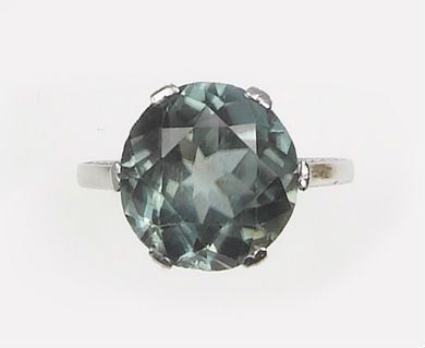 Anello con Zircone Verde