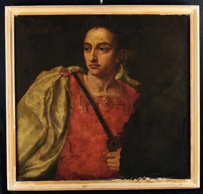 Scuola Italiana XVII Secoloritratti di Domiziano e Nerone