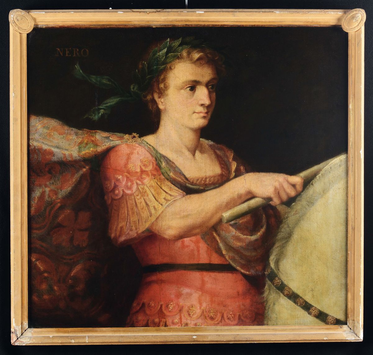 Scuola Italiana XVII Secoloritratti di Domiziano e Nerone