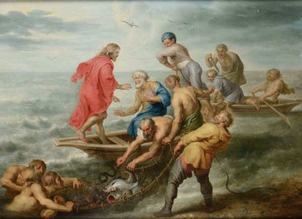 Jacob Andries Beschey (1710-1786) La pesca miracolosa