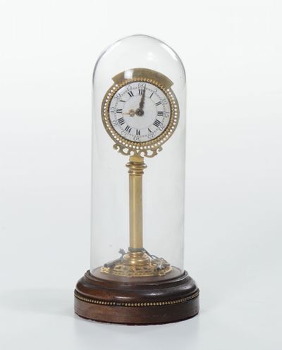 Orologino in Bronzo Dorato, XIX Secolo Marchiato Les Freres Rey