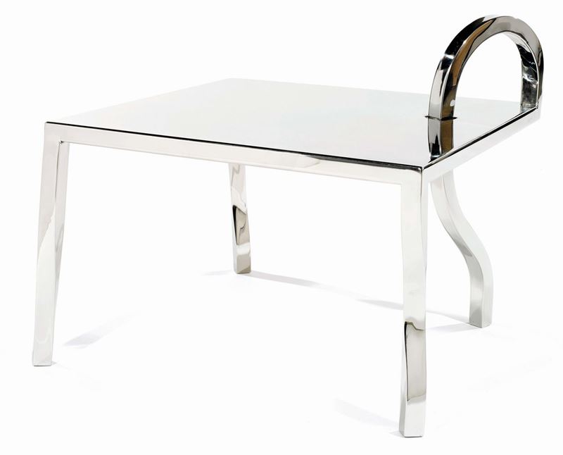 Giovanni Minelli piccolo tavolo quadrato ANOMALIE COLLECTION  - Auction Present Time - I - Cambi Casa d'Aste
