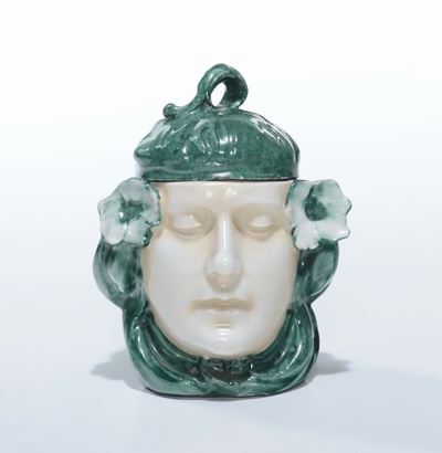 Testa di Donna in Porcellana, Epoca Liberty