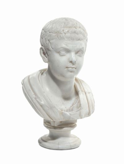 Busto di Giovinetto “all’antica”, Scultore Neoclassico del XIX Secolo