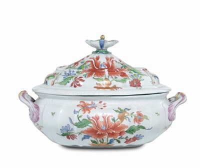 Zuppiera con Coperchio Doccia, Manifattura Ginori, 1750 - 1760 Circa