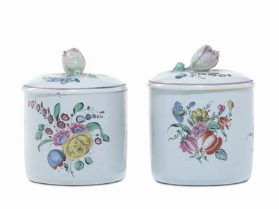 Coppia di Vasetti Doccia, Manifattura Ginori, 1780 - 1790 Circa