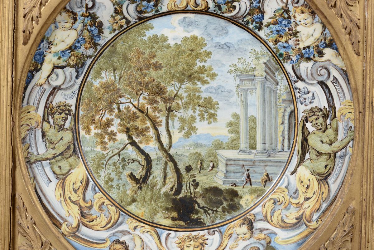 Piatto Castelli, Carlo Antonio Grue, Circa 1700-05