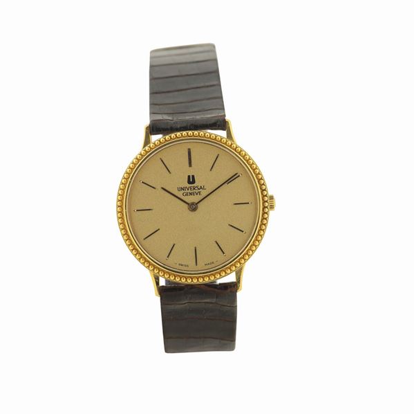 Universal Geneve,18K yellow gold wristwatch. Made in the 1980's.