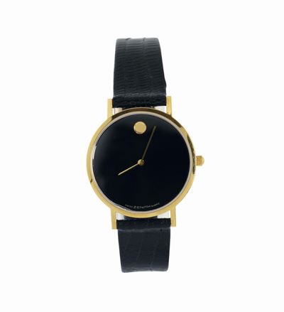 Zenith, Museum,orologio da Polso, al Quarzo, in Acciaio e Placcato Oro 10k, Fibia Originale Zenit...