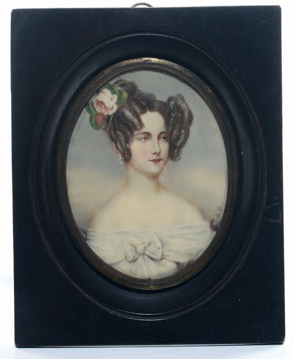 Anonimo del XIX-XX secolo Ritratto di signora