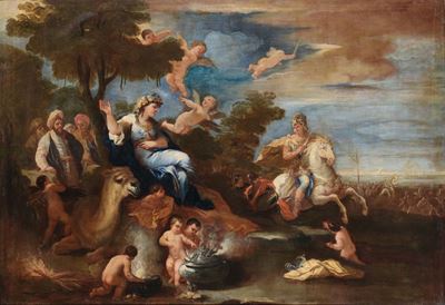 Luca Giordano (napoli 1634-1705), Attribuito Aallegoria Dell’asia