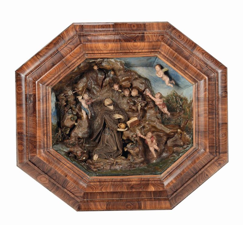 San Francesco Anna Fortino ceroplasta siciliano (attribuito a) Sicilia, XVIII secolo  - Auction A Selection of Important Works in Wax - Cambi Casa d'Aste