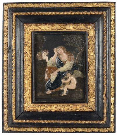 Giovanni Francesco Pieri (prato 1699-napoli 1773) la Maddalena Penitente Rilievo in Cere Policrom...