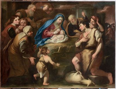 Scuola Napoletana della Fine del XVII Secolonatività con i Pastori