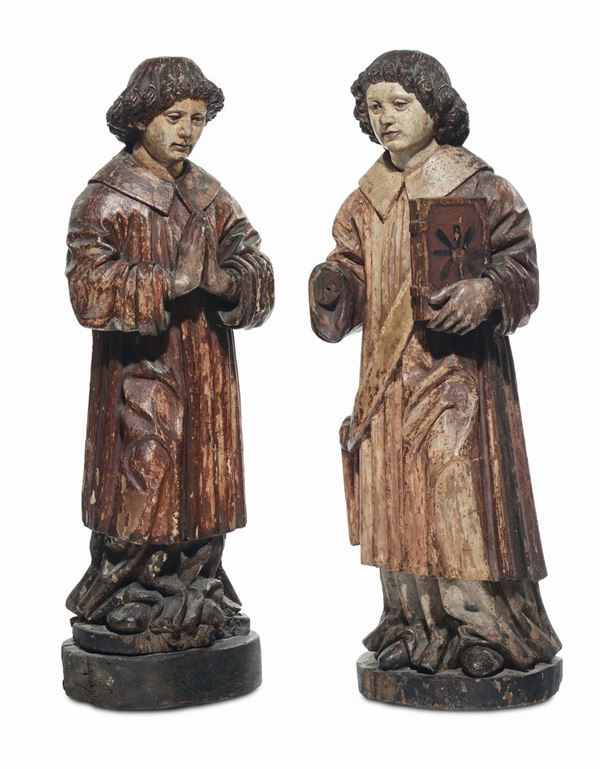 Scultore Lombardo o Veneto degli inizi del XVI secolo Santi oranti