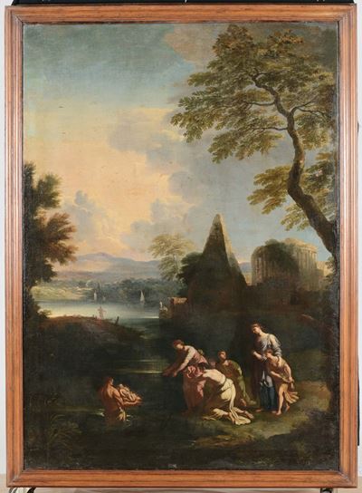 Scuola Emiliana del XVIII Secolomosè Salvato dalle Acque