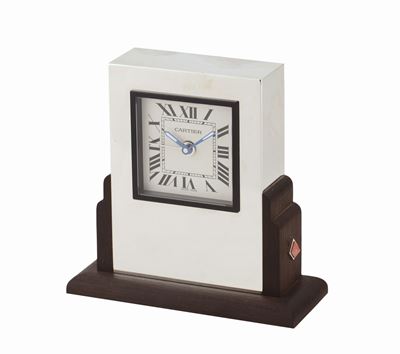 Cartier, Sveglia al Quarzo Stile Art Deco, Ref 2748. Realizzata nel 1990. Accompagnata dalla Scat...