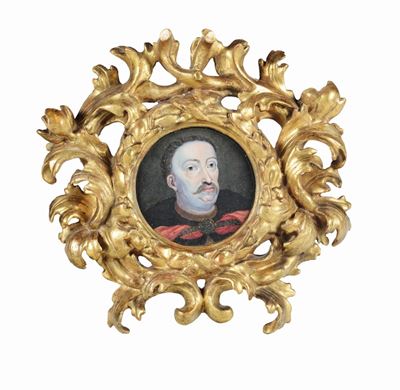 Arte Tedesca del XVII Secolocoppia di Ritratti di Gentiluomo e Gentildonna