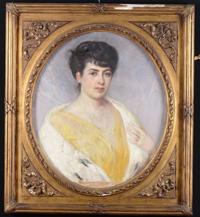 Giuseppe Pennasilico (1861-1940), Attribuito Aritratto Maschile e Femminile
