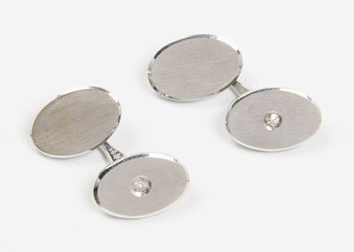 Bottoni da Polso con Piccolo Diamante