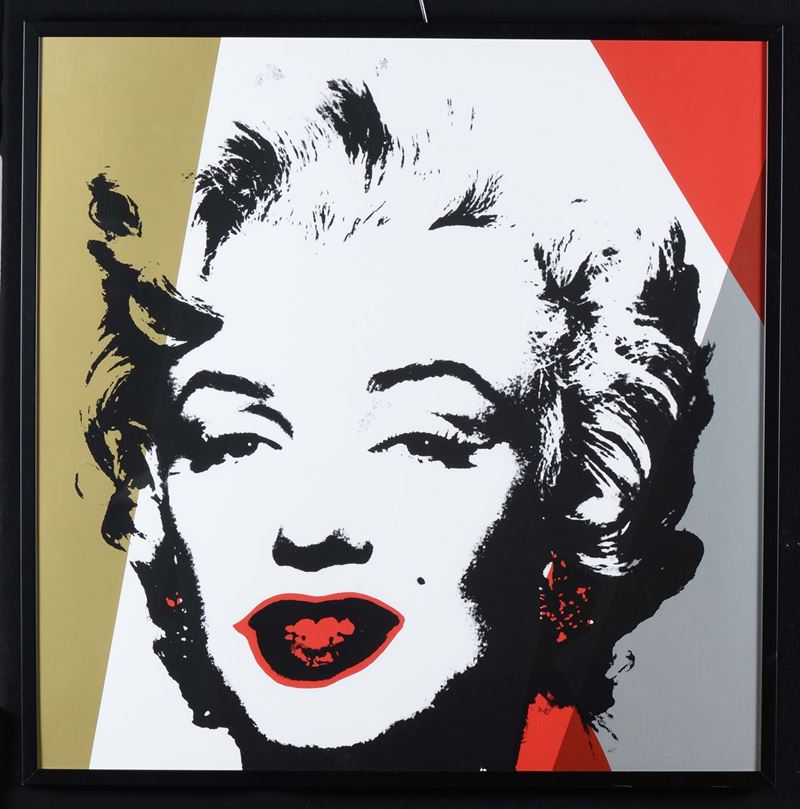 Andy Warhol Golden Marilyn 11.37  - Auction Furnishings from the mansions of the Ercole Marelli heirs and other property - Cambi Casa d'Aste