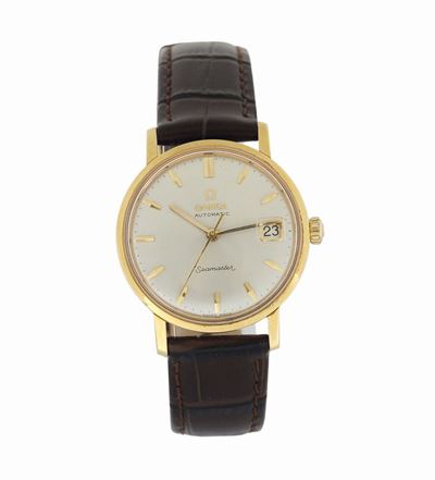Omega, “seamaster, Automatic”, Orologio Automatico, Impermeabile, in Oro Giallo 18k, con Datario....