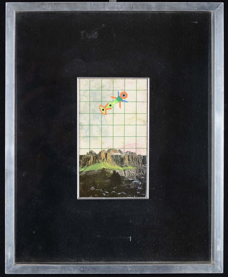 Collage a firma Renato Volpini  - Asta Arredi dalle dimore degli eredi Ercole Marelli e altre provenienze - Cambi Casa d'Aste