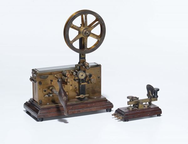 Telegrafo con tasto in ottone