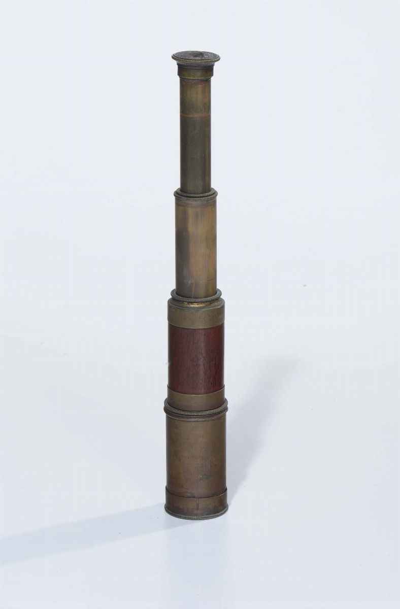 Piccolo cannocchiale da marina in ottone  - Auction Fine Art - Cambi Casa d'Aste