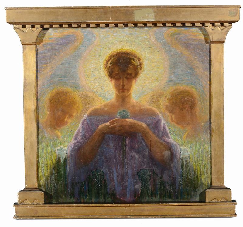 Noelqui (1893-1975) Madonna con angeli  - Auction Furnishings from the mansions of the Ercole Marelli heirs and other property - Cambi Casa d'Aste