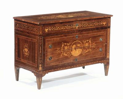 Camera da Letto in Stile Luigi XVI in Legno Lastronato ed Intarsiato, XX Secolo
