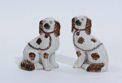 Coppia di Cani in Ceramica, Inghilterra XX Secolo