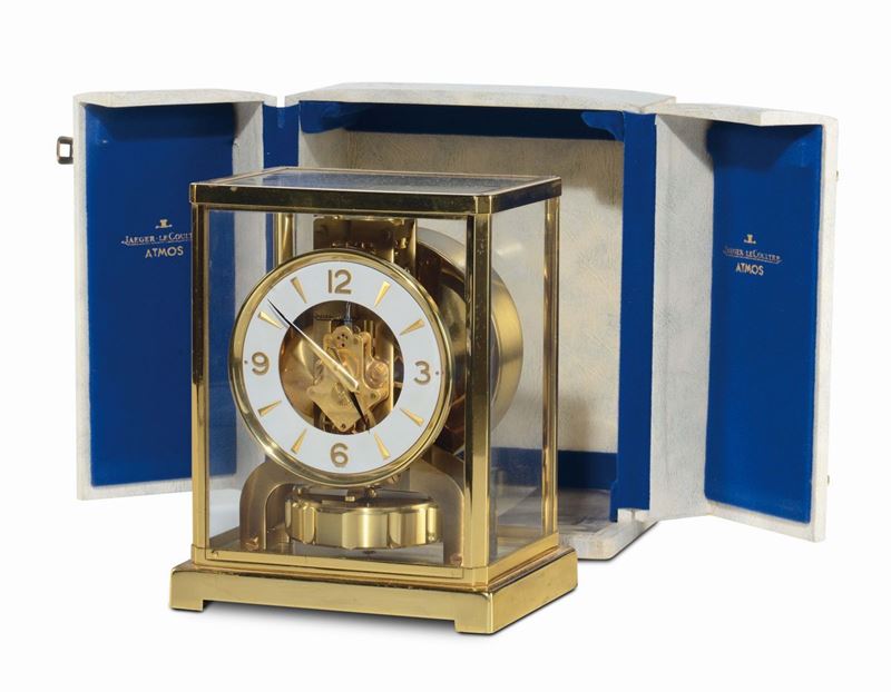 Orologio Jaeger le Cultre Atmos, XX secolo  - Auction Furnishings from the mansions of the Ercole Marelli heirs and other property - Cambi Casa d'Aste