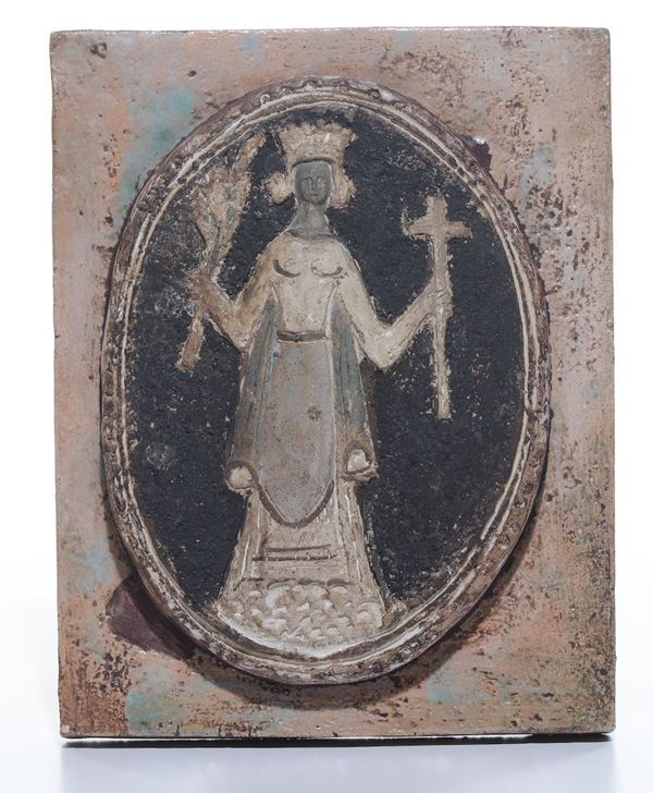 M.Porcu Placca con Madonna