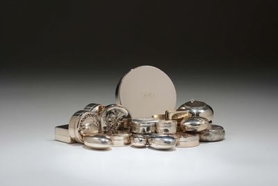 Collezione di Scatoline in Argento e Metallo