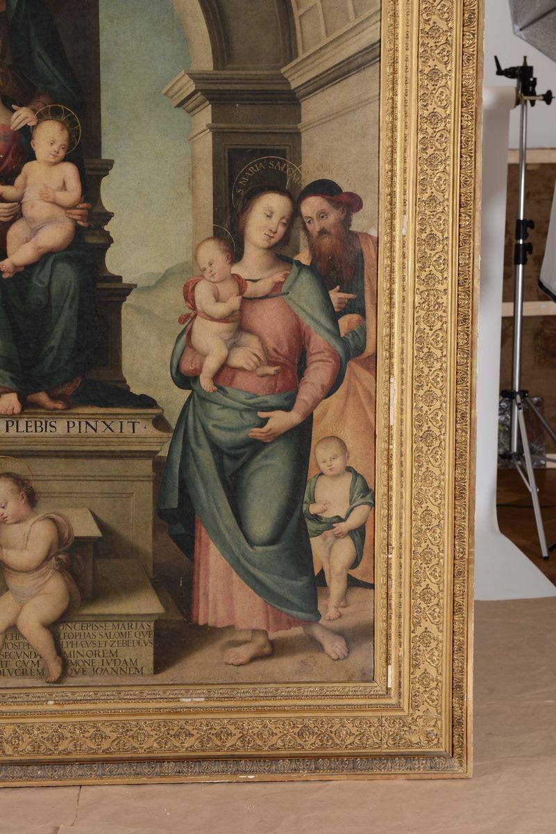 Scuola Italiana del XIX Secolo, Copia da Pietro Vannucci Detto il Peruginomadonna con Bambino in ...