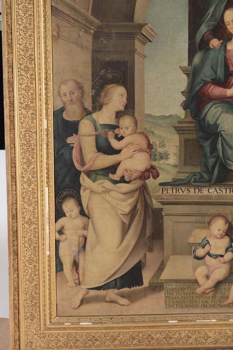 Scuola Italiana del XIX Secolo, Copia da Pietro Vannucci Detto il Peruginomadonna con Bambino in ...