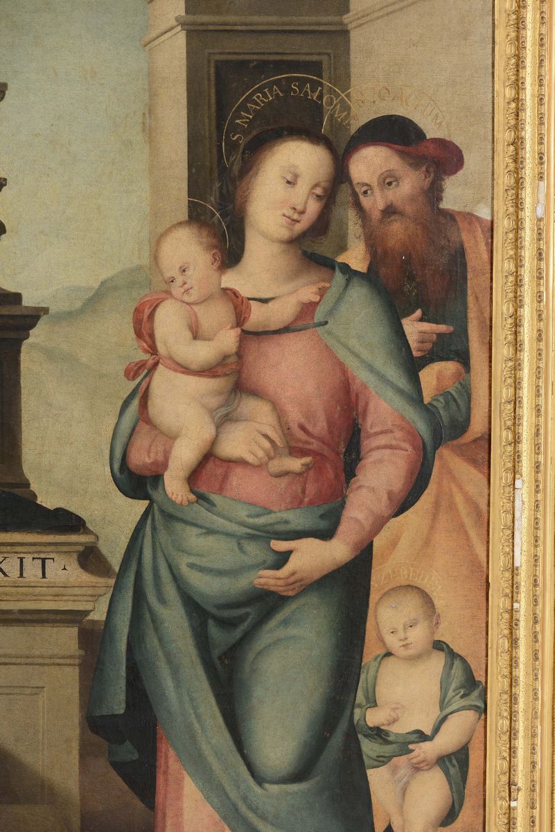 Scuola Italiana del XIX Secolo, Copia da Pietro Vannucci Detto il Peruginomadonna con Bambino in ...