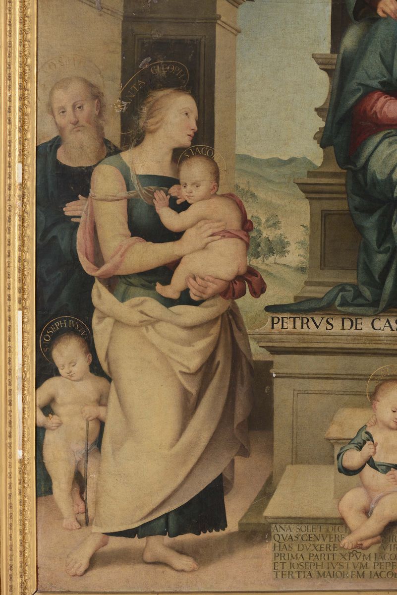 Scuola Italiana del XIX Secolo, Copia da Pietro Vannucci Detto il Peruginomadonna con Bambino in ...