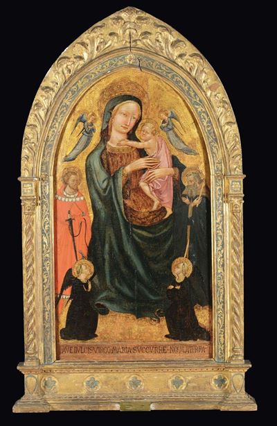 Parri di Spinello (1387 Circa - 1453), Attribuito Amadonna con Bambino e Santi