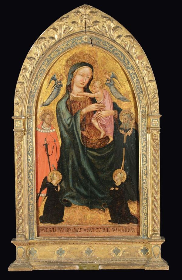Parri di Spinello (1387 circa - 1453), attribuito a Madonna con Bambino e Santi